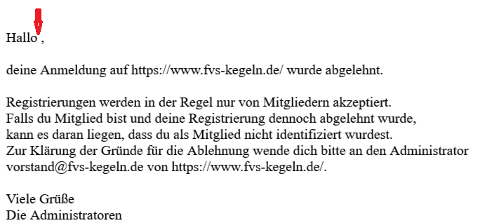 Ablehnungs Mail Registrierung bei Fachvereinigung Sportkegeln e.V. abgelehnt - .png